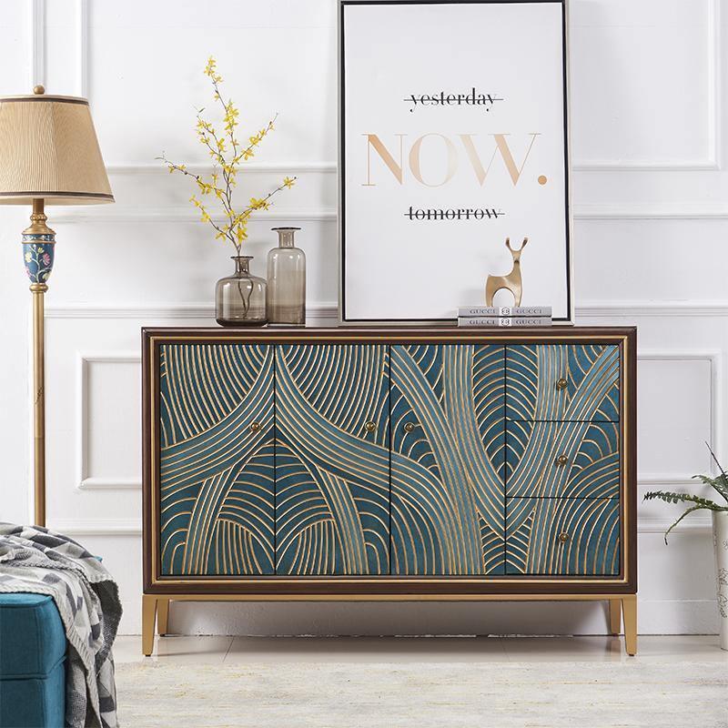 Tylor Sideboard, Green- | Get A Free Side Table Today