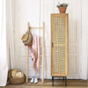 Uno G4 Single Rattan Wardrobe, Oak- | Get A Free Side Table Today