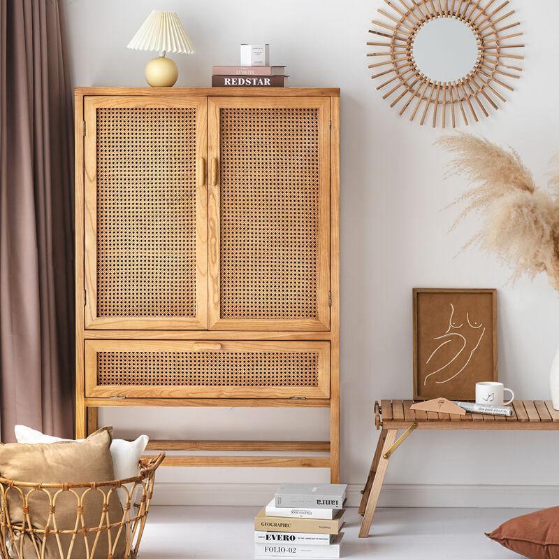 Uno G9 Rattan Cabinet, Bookcase, Wardrobe- | Get A Free Side Table Today