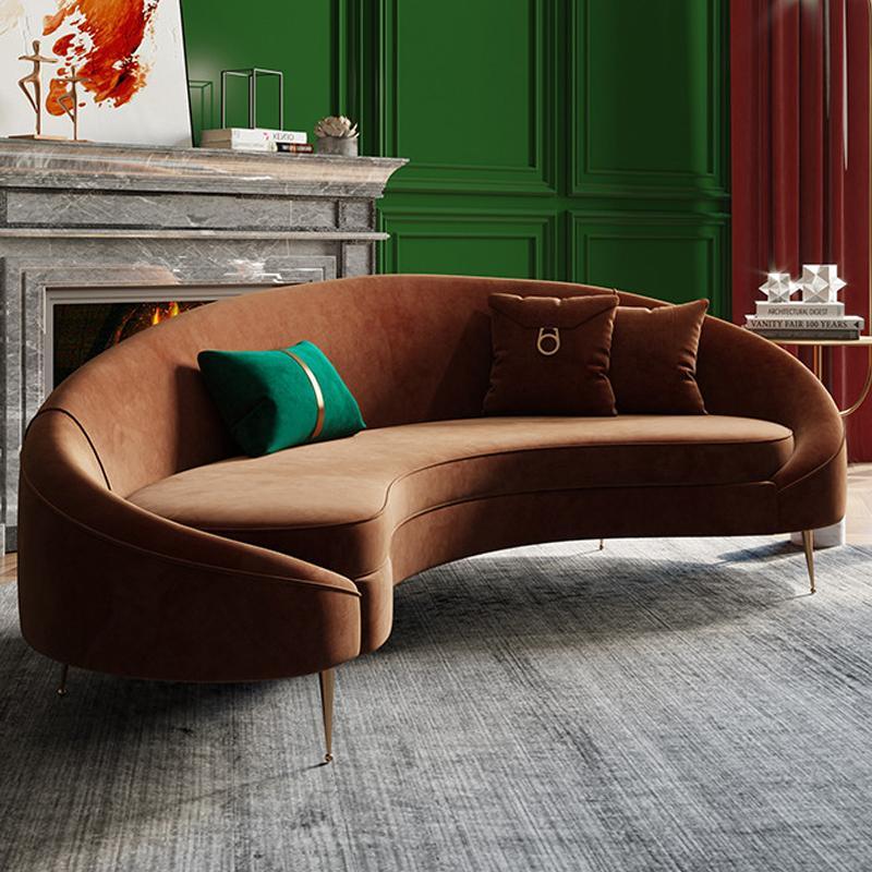 Verano Three Seater Sofa, Red Velvet- | Get A Free Side Table Today